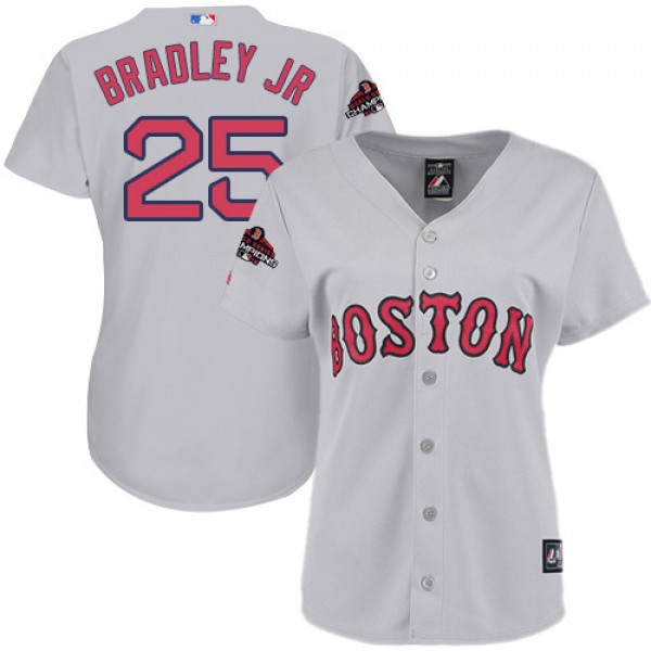 Boston Red Sox #25 Jackie Bradley Jr Grey Road 201...