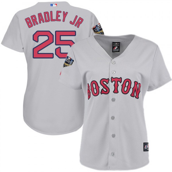 Boston Red Sox #25 Jackie Bradley Jr Grey Road 201...