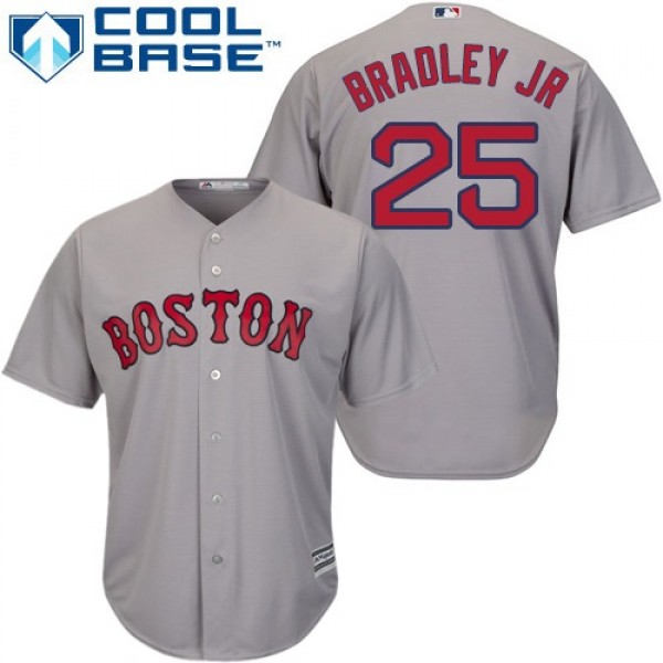 Boston Red Sox #25 Jackie Bradley Jr Grey Cool Bas...