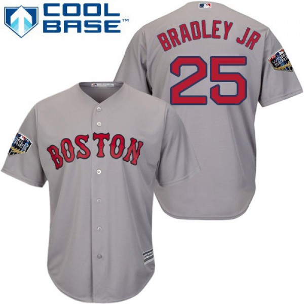 Boston Red Sox #25 Jackie Bradley Jr Grey Cool Bas...