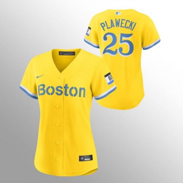Boston Boston Red Sox #25 Kevin Plawecki Women...