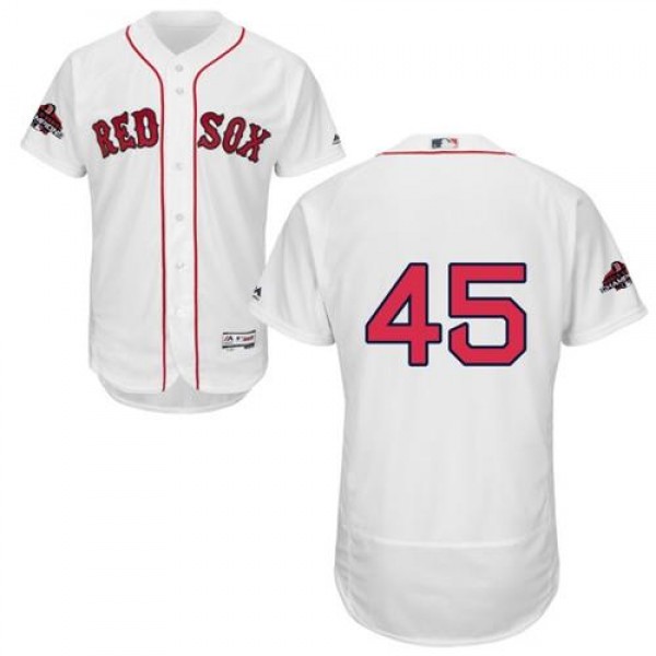 Boston Red Sox #45 Pedro Martinez White Flexbase A...