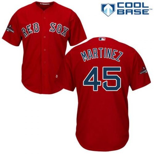 Boston Red Sox #45 Pedro Martinez Red New Cool Bas...