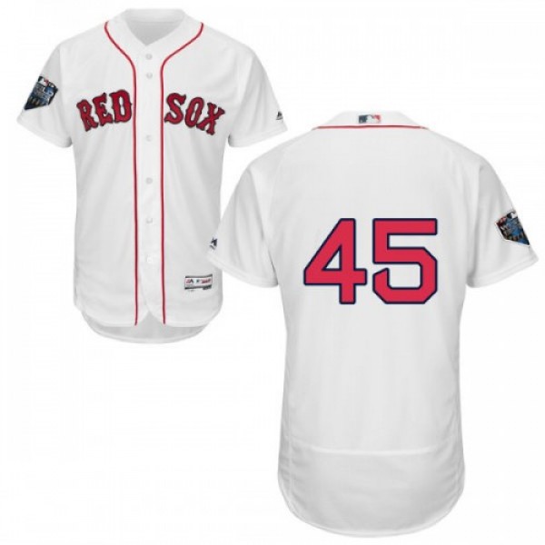 Boston Red Sox #45 Pedro Martinez White Flexbase A...