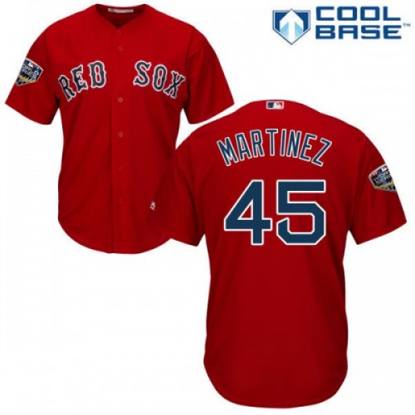Boston Red Sox #45 Pedro Martinez Red New Cool Bas...