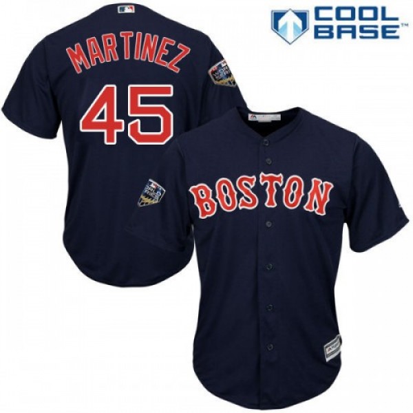 Boston Red Sox #45 Pedro Martinez Navy Blue New Co...