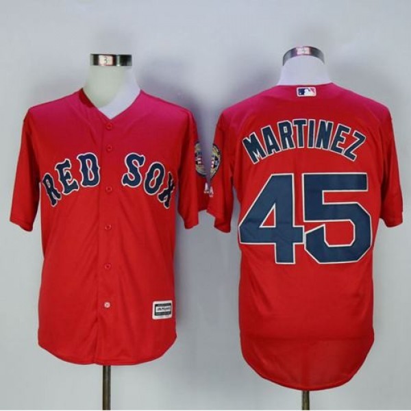 Boston Red Sox #45 Pedro Martinez Red New Cool Bas...