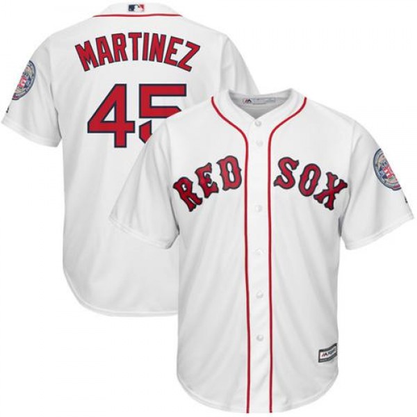 Boston Red Sox #45 Pedro Martinez White New Cool B...