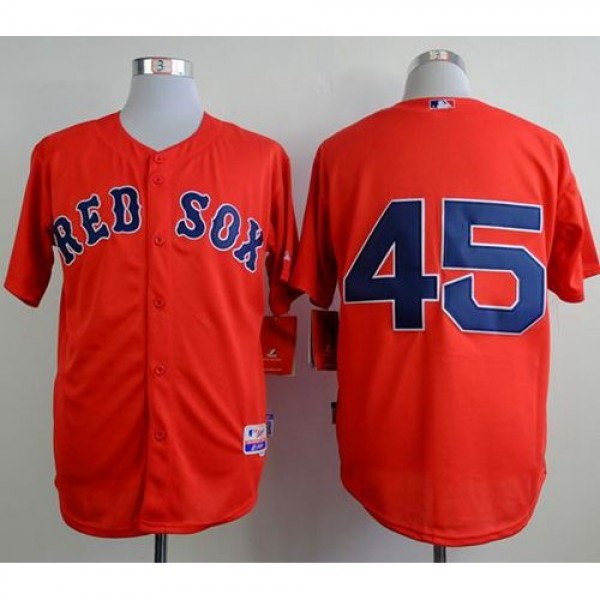 Boston Red Sox #45 Pedro Martinez Red Cool Base St...