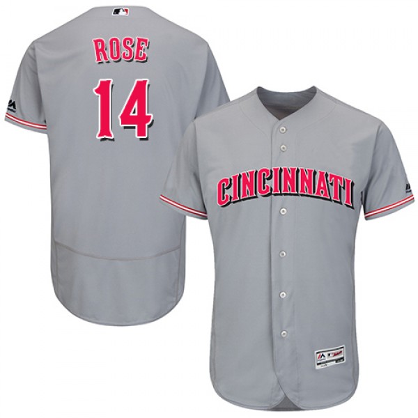 Cincinnati Reds #14 Pete Rose Grey Flexbase Authen...