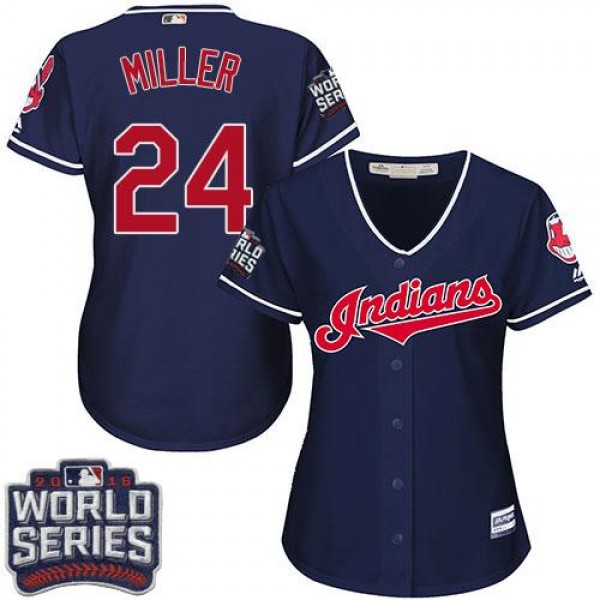 Cleveland Guardians #24 Andrew Miller Navy Blue 20...