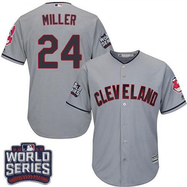 Cleveland Guardians #24 Andrew Miller Grey Road 20...