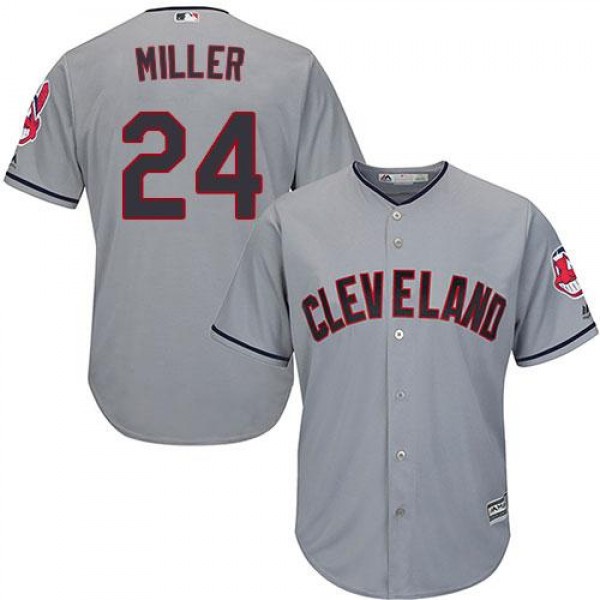 Cleveland Guardians #24 Andrew Miller Grey Road St...