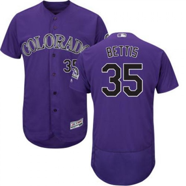 Colorado Rockies #35 Chad Bettis Purple Flexbase A...