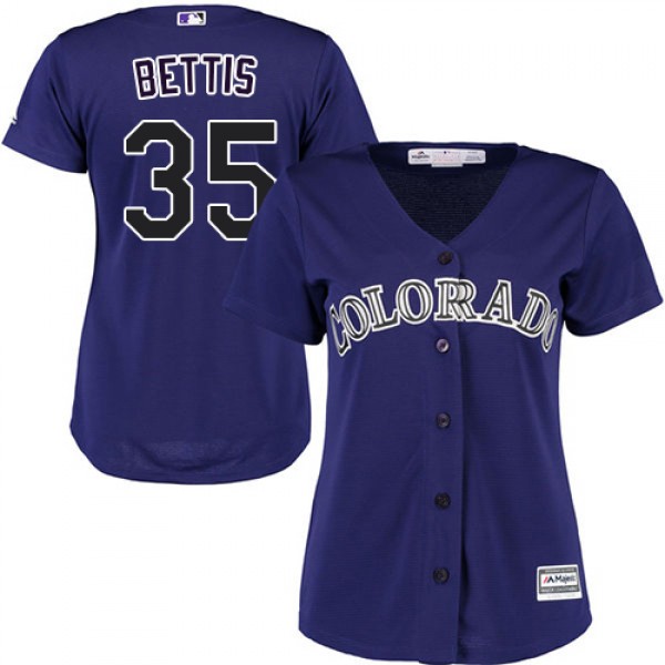Colorado Rockies #35 Chad Bettis Purple Alternate ...