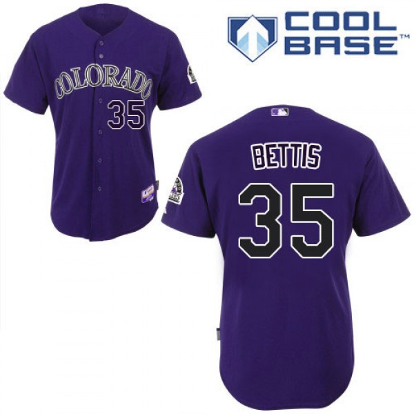Colorado Rockies #35 Chad Bettis Purple Cool Base ...