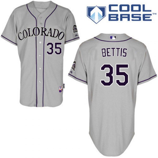 Colorado Rockies #35 Chad Bettis Grey Cool Base St...