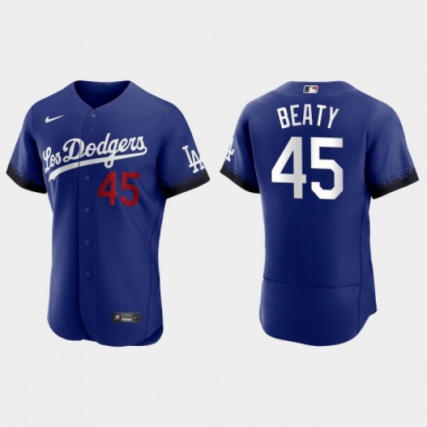 Los Angeles Los Angeles Dodgers #45 Matt Beaty Nik...