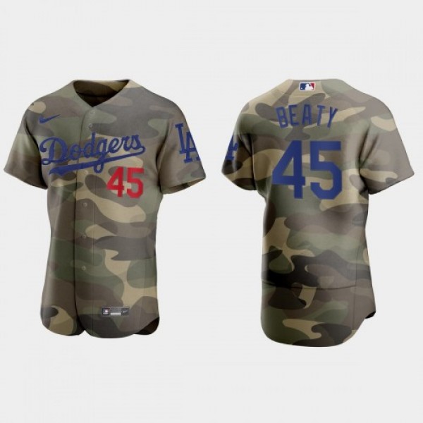 Los Angeles Los Angeles Dodgers #45 Matt Beaty Men...