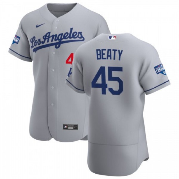 Los Angeles Los Angeles Dodgers #45 Matt Beaty Men...