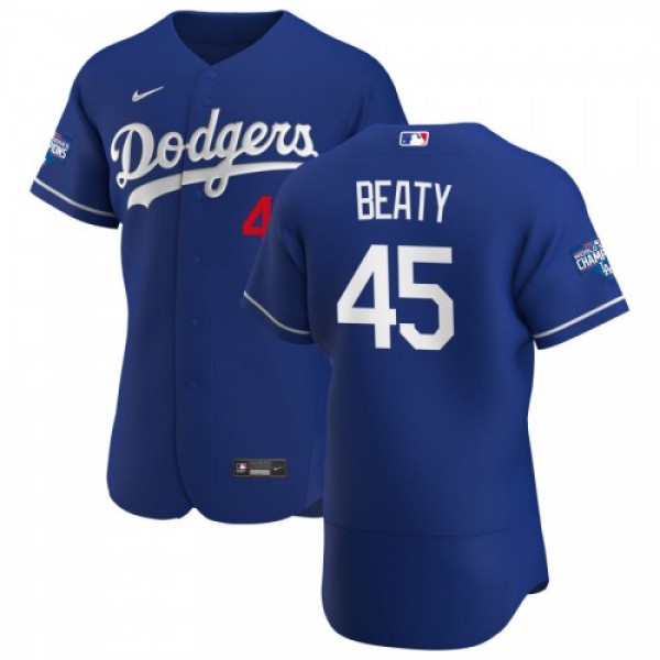 Los Angeles Los Angeles Dodgers #45 Matt Beaty Men...