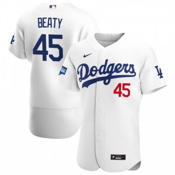 Los Angeles Los Angeles Dodgers #45 Matt Beaty Men...