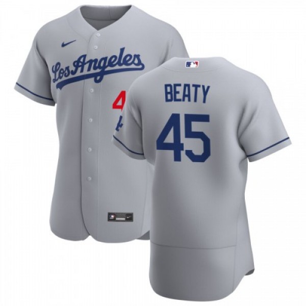 Los Angeles Los Angeles Dodgers #45 Matt Beaty Men...