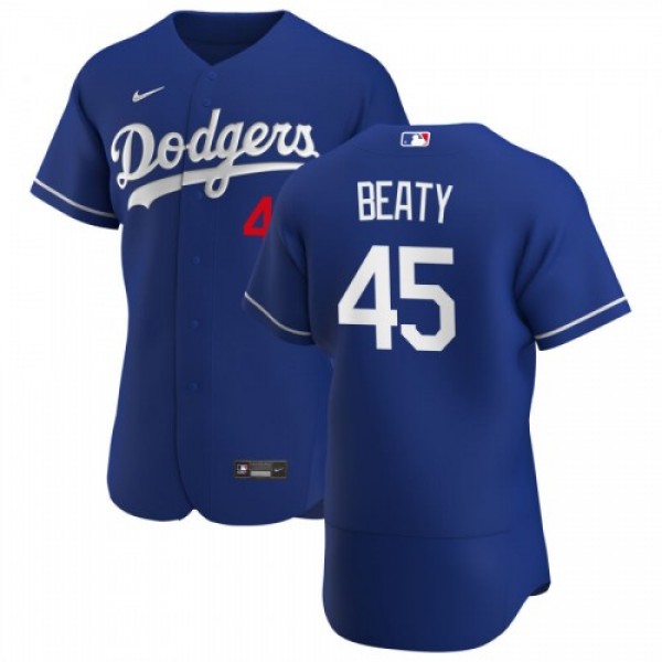 Los Angeles Los Angeles Dodgers #45 Matt Beaty Men...