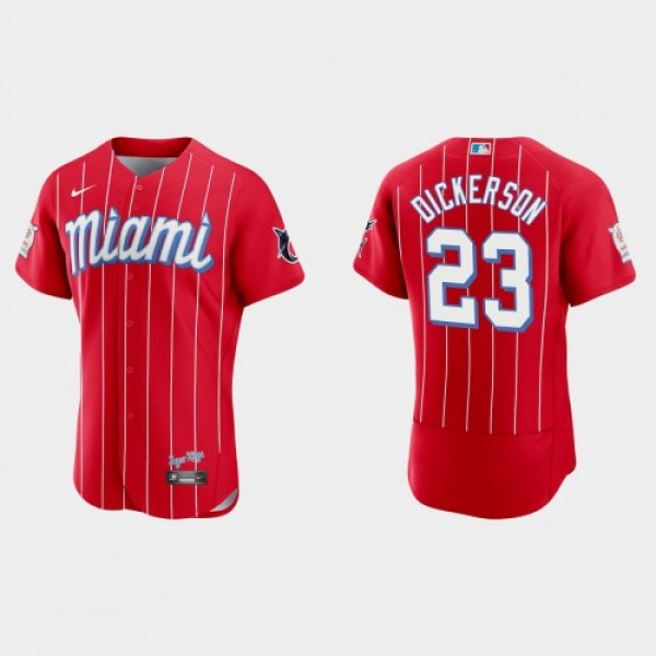 Miami Miami Marlins #23 Corey Dickerson Men's...
