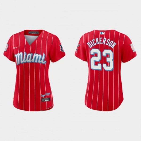 Miami Miami Marlins #23 Corey Dickerson Women'...