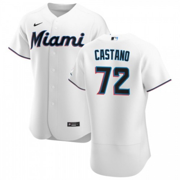Miami Miami Marlins #72 Daniel Castano Men's ...
