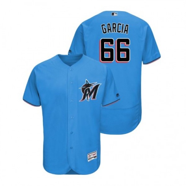 Miami Marlins #66 Jarlin Garcia Blue Alternate 201...