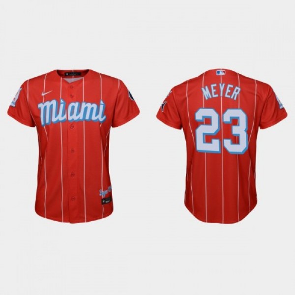 Miami Miami Marlins #23 Max Meyer Youth Nike 2021 ...