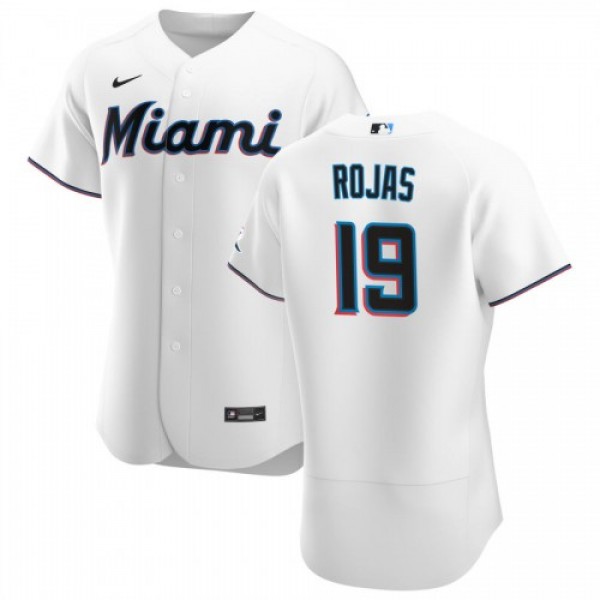 Miami Miami Marlins #19 Miguel Rojas Men's Ni...
