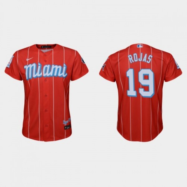 Miami Miami Marlins #19 Miguel Rojas Youth Nike 20...