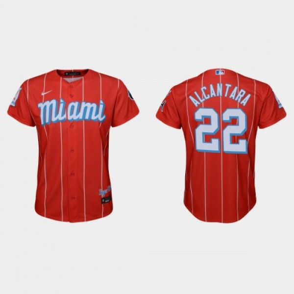 Miami Miami Marlins #22 Sandy Alcantara Youth Nike...