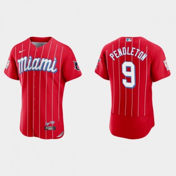 Miami Miami Marlins #9 Terry Pendleton Men's ...