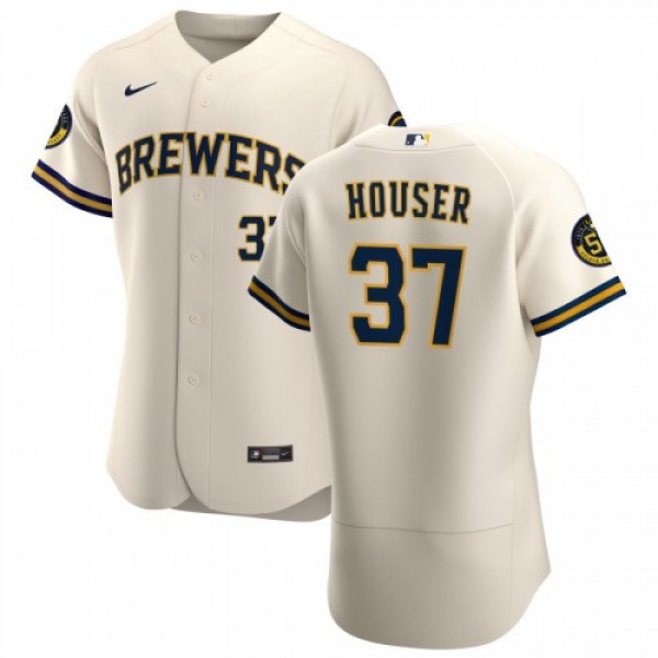 Milwaukee Milwaukee Brewers #37 Adrian Houser Men&...