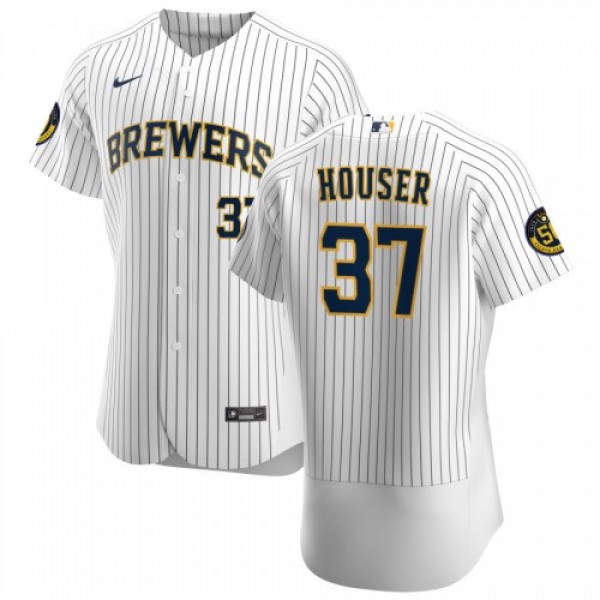 Milwaukee Milwaukee Brewers #37 Adrian Houser Men&...
