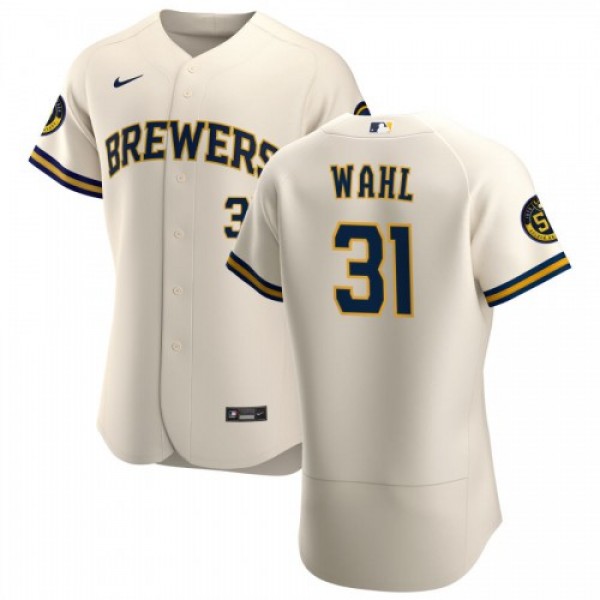 Milwaukee Milwaukee Brewers #31 Bobby Wahl Men...