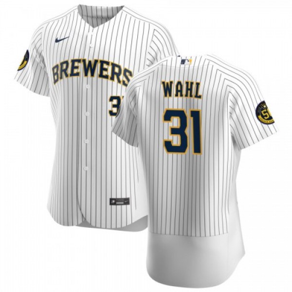 Milwaukee Milwaukee Brewers #31 Bobby Wahl Men...