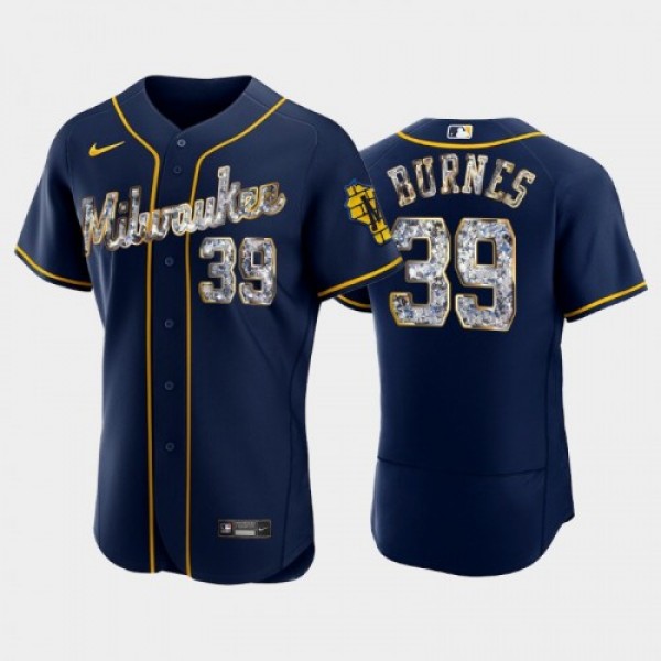 Milwaukee Milwaukee Brewers #39 Corbin Burnes Men&...
