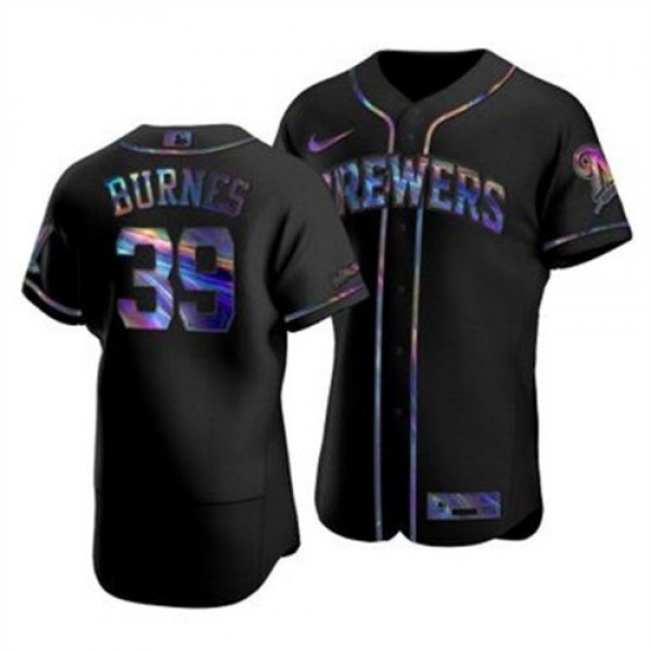 Milwaukee Milwaukee Brewers #39 Corbin Burnes Men&...