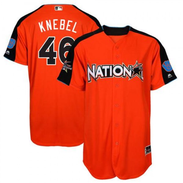 Milwaukee Brewers #46 Corey Knebel Orange 2017 All...