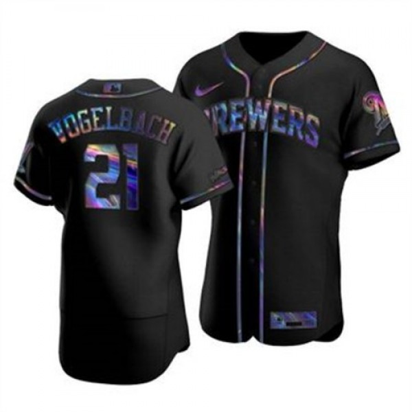 Milwaukee Milwaukee Brewers #21 Daniel Vogelbach M...