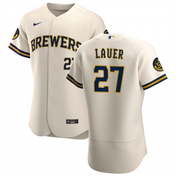 Milwaukee Milwaukee Brewers #27 Eric Lauer Men...