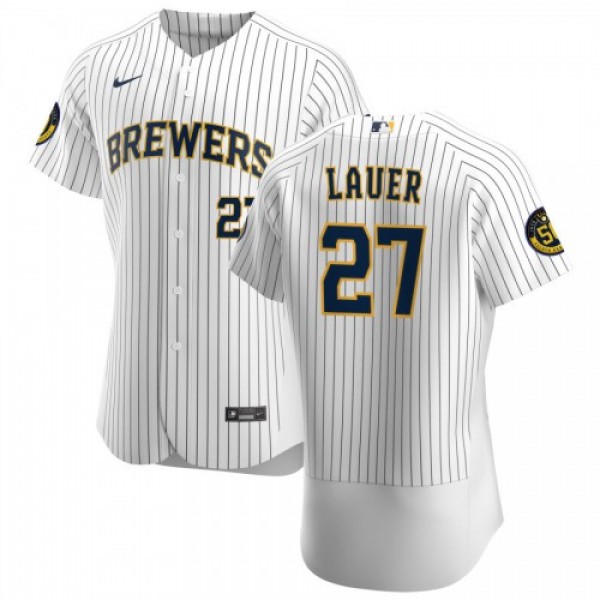 Milwaukee Milwaukee Brewers #27 Eric Lauer Men...