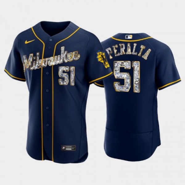 Milwaukee Milwaukee Brewers #51 Freddy Peralta Men...