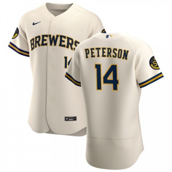Milwaukee Milwaukee Brewers #14 Jace Peterson Men&...