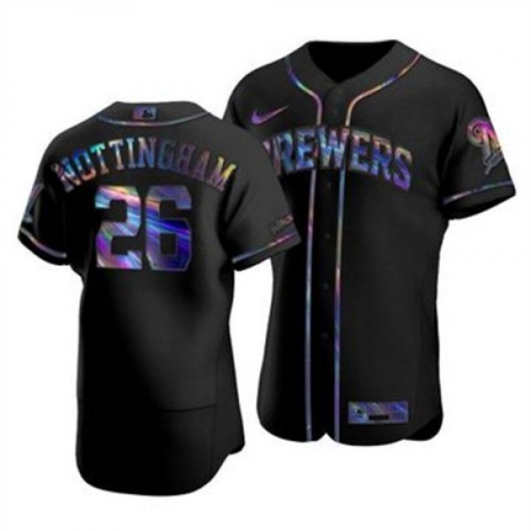 Milwaukee Milwaukee Brewers #26 Jacob Nottingham M...